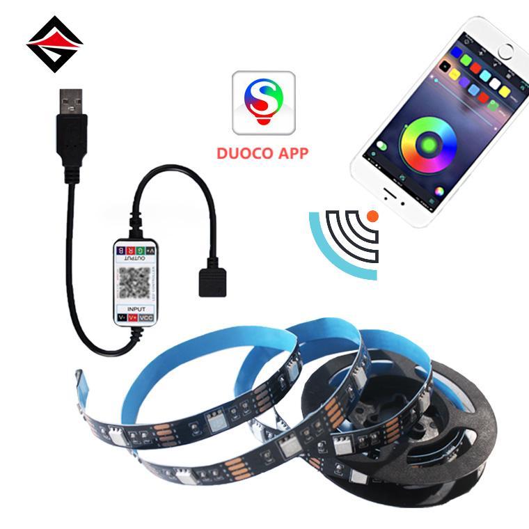 ເຄື່ອງຄວບຄຸມ USB Bluetooth + ຊຸດ LED STIRFLE LIFLE 1M RGB LED