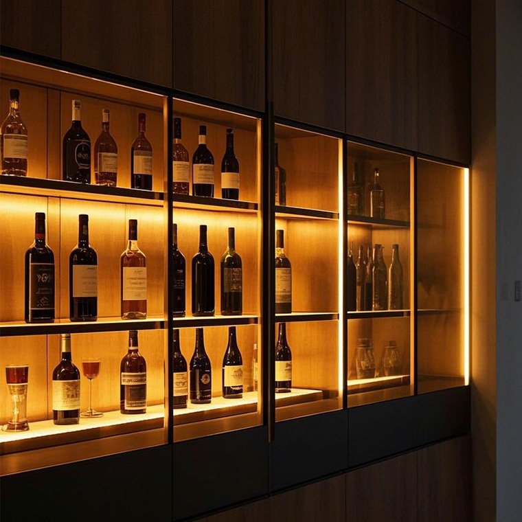 Cabinet Cabinet LED LED Stript ການຄັດເລືອກອຸນຫະພູມທີ່ມີສີສັນແລະການສະຫມັກ